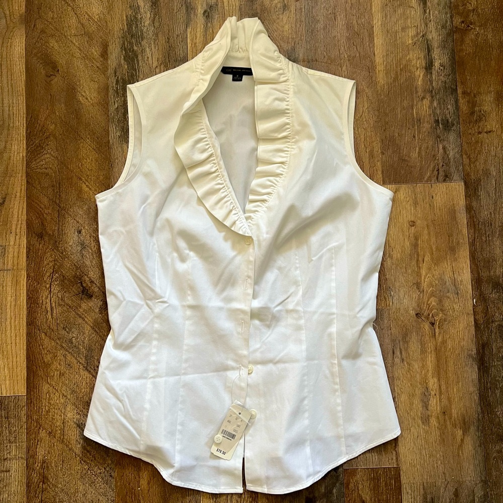 NWT - white sleeveless top